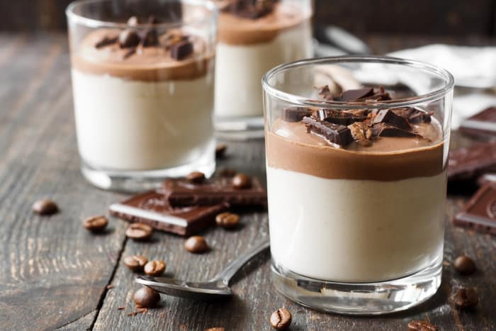 coffee panna cotta