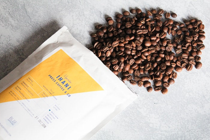 dark chocolate covered coffee beans